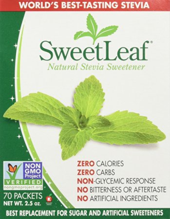 Sweetleaf Stevia 70 Piece Sweetener, 2.5 Ounce(pack of 3)