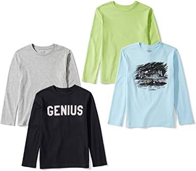 Amazon Brand - Spotted Zebra Boys Long-Sleeve T-Shirts