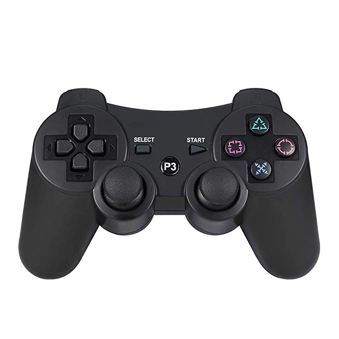 Wireless Game Controller for PS3, Cosaux FM12 Wireless Bluetooth Gamepad Playstation 3 dualshock Game Joystick for Playstation 3 - Black (Third-Party Product)