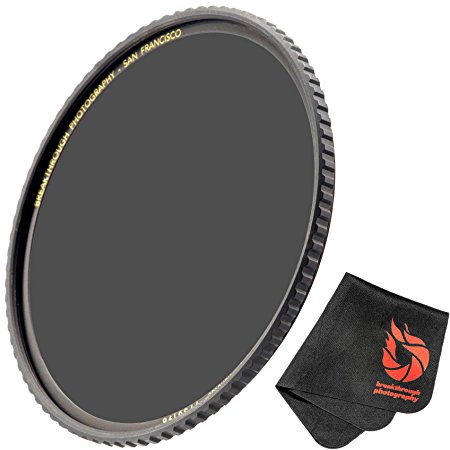 Breakthrough Photography 58mm X4 6-Stop ND Filter For Camera Lenses, Neutral Density Professional Photography Filter With Lens Cloth, MRC16, SCHOTT B270 Glass, Nanotec, Ultra-Slim, Weather-Sealed