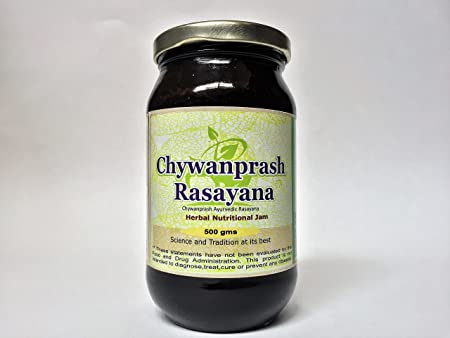 Chyawanprash Rasayana Jam - 500 GMS Classical Ayurvedic Preparation Exactly as per Ancient Text,with Real and Authentic Saffron from Kashmir