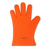 1 Silicone BBQ Glove Set - 100 Risk Free Lifetime Guarantee SizzleGrips - The Original Flexible Heat Resistant Five Finger Design for Your Kitchen Oven Barbecue or Grill - Best Value Cooking Accessory - High Insulated Mitt Pot Holder for Your Smoker or Pit