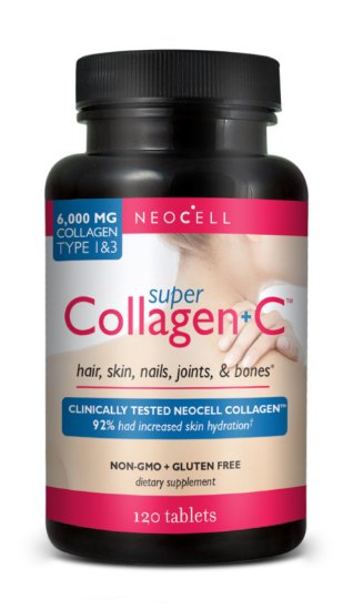 Neocell Super Collagen Type 1 and 3 plus Vitamin C Tablets, 120 Count