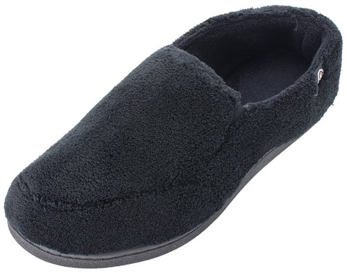 Isotoner Mens Microterry Slip-On Slippers