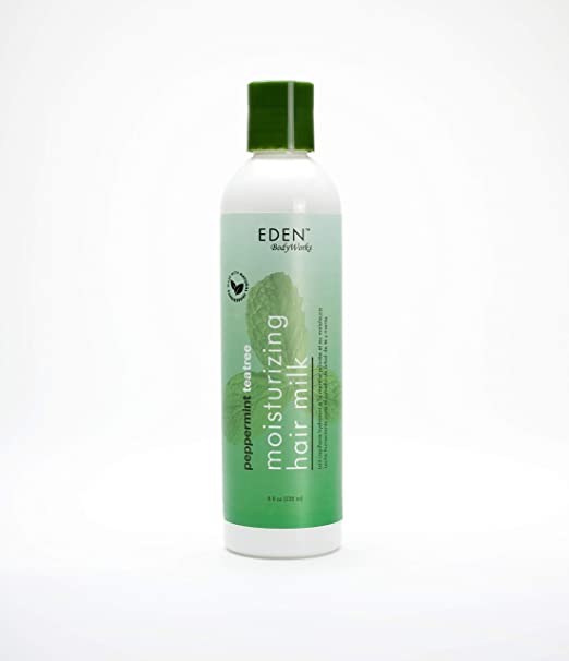 EDEN BodyWorks Peppermint Tea Tree Hair Milk | 8 oz | Moisturize, Nourish, & Refresh Hair and Scalp - Packaging May Vary