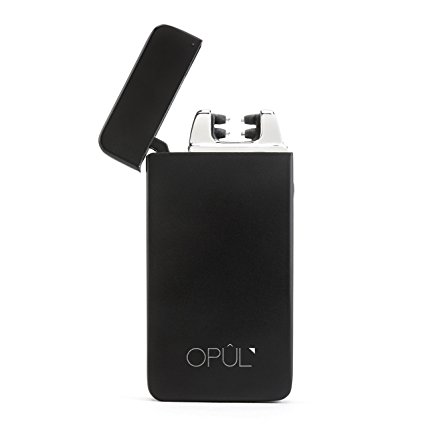 Double Arc Lighter, Flameless Electric Cigarette Lighter, USB Rechargeable Tesla Lighter by Opul
