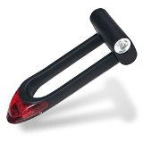 XTREME BRIGHT ILLUMILOCK BLADE Bike U-Lock Headlight and Taillight Combination All-in-One Hi Tech Security Safety and Convenience for you and your bike