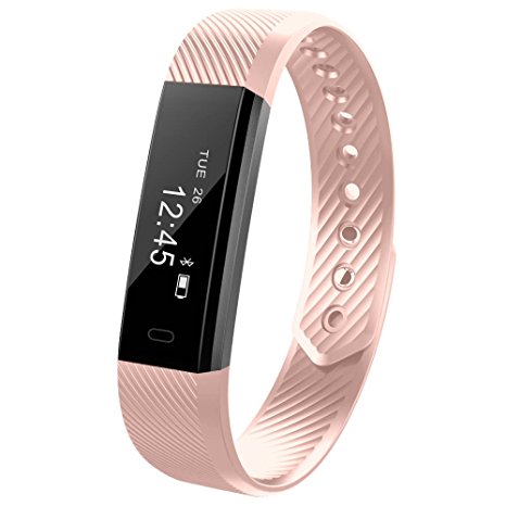 Fitness Trackers MRS LONG YG3 Activity Tracker Bracelet Wristband HR Pedometer Wireless Bluetooth 4.0 Steps Distance Sleep Calorie Swipe Touch Screen Call Message Reminder for Android and iOS