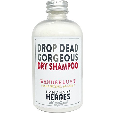 All Natural Vegan Dry Shampoo - Drop Dead Gorgeous Dry Shampoo Powder for Light Hair Blondes (Standard Size)
