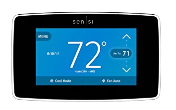 Emerson Sensi Touch Wi-Fi Thermostat with Touchscreen Color Display for Smart Home, ST75