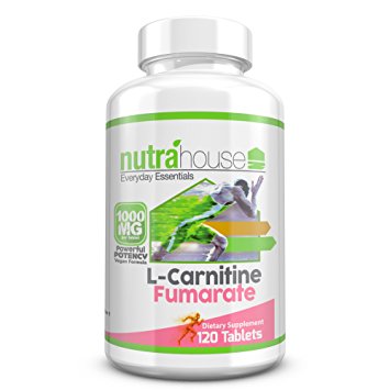 L-Carnitine Fumarate 1000 mg Tablets. L-Carnitine Helps Converting Stored Fatty Acids into ATP Metabolic Energy. 120 Tablets.