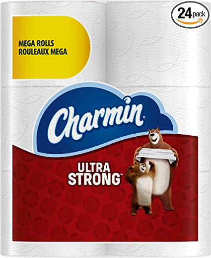 Charmin Ultra Strong Mega Roll Toilet Paper, 24 Count