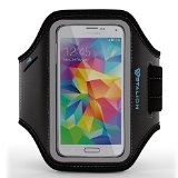 Galaxy S6  S6 Edge Armband  Stalion Sports Running and Exercise Gym Sportband Jet BlackLifetime Warranty Water Resistant  Sweat Proof  Key Holder  ID  Credit Card  Money Holder