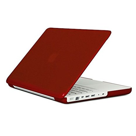 Speck SeeThru Satin for MacBook 13" White Unibody Laptop (Red Satin)
