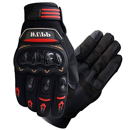 FLY5D Pro-Biker Bicycle Motorcycle Motorbike Powersports Racing Gloves (L,XL,XXLRed) (L)