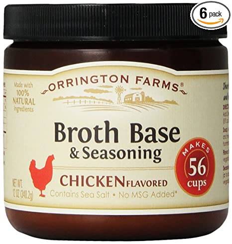 Orrington Farms Chicken Flavored Broth Base & Seasoning, 12-Ounce (Pack of 6)