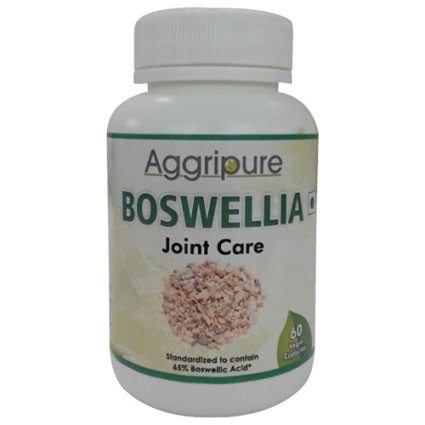 Pure Boswellia Extract With 1500 Mg Boswellia Root Powder In Each Capsule Standardized To Contains 65% Boswellic Acid For Natural Pain Relief and Inflammation - Pure Veg 60 Caps!
