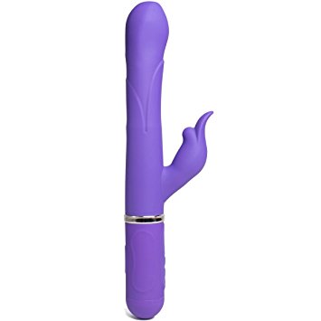 ZEMALIA Sunny Rechargeable 36-Speed Vibrator Clitoral G-Spot Stimulator Rotating Scalable Beaded Wand Massager Adult Toy for Women (Purple)