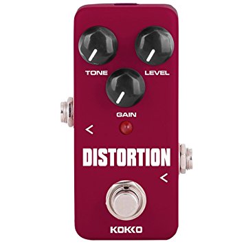 Distortion Guitar Pedal, Mini Effect Pedal Processor of Classic Distortion Tone Effect Universal for Guitar and Bass - KOKKO (FDS2)