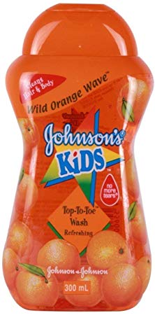 Johnson's Baby Kid Wild Orange Wave Top-To-Toe Wash Refreshing-Malaysia(300 ml)