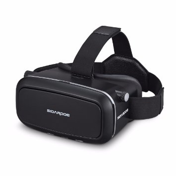 Virtual Reality Headset SIDARDOE 3D VR Glasses for iPhone 6 6s Plus Samsung HTC Sony and Other Android Smartphones Black