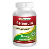 1 Selenium 200 mcg 240 Tablets by Best Naturals -- Essentials Minerals -- Manufactured in a USA Based GMP Certified Facility and Third Party Tested for Purity Guaranteed