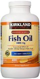 Kirkland Signature Omega-3 Fish Oil Concentrate 400 Softgels 1000 mg Fish Oil with 30 Omega-3s 300 mg