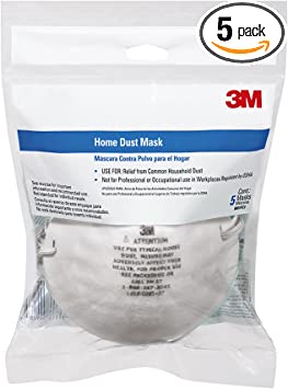 3M Home Dust Mask, 5-Pack (8661PC1-A)