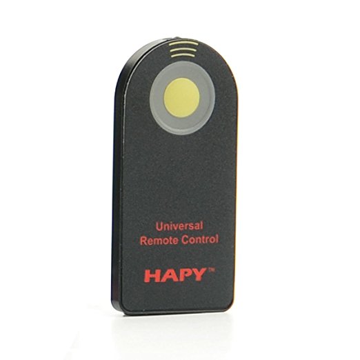 Hapy universal remote control Shutter Release FOR Infrared remote controller，Canon RC-6, Nikon ML-L3, Canon, Nikon, Pentax, Olympus, SONY,Fujifilm,Panasonic,DSLR Cameras,D3400，D5100，EOS 6D,7D