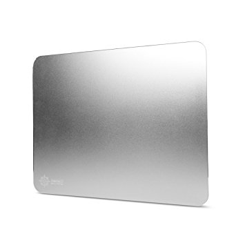 Aluminum Metal Gaming Mouse Pad XL by ENHANCE - Hard Mouse Surface , Non-Slip Rubber Base & High Accuracy Optimized Tracking for Apple Magic Mouse 2 , TeckNet M002 , Logitech M510 and Other Mice