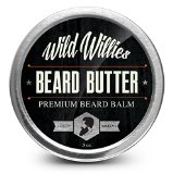 Wild Willies Beard Butter - The Only Beard Balm with 13 NaturalOrganic Ingredients to Condition and Treat Your Beard or Mustache At the Same Time Made with Shea Butter Yellow Beeswax Sweet Almond Oil Apricot Oil Gold Jojoba Oil Castor Oil Argan Oil Emu Oil Tamanu Oil Vitamin E Tea Tree Essential Oil Cedarwood Essential Oil Rosemary Essential Oil Fast Growing Healthy and Studly Beard Made By Hand in the USA 05 Ounce