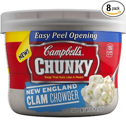 Campbell's Chunky Soup, New England Clam Chowder, 15.25 Ounce (Pack of 8)