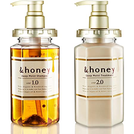 &honey Shampoo & Conditioner Set Organic Hair and Scalp Care for Intense Cleansing and Hydration - Moisture-Enhancing Wash and Protection - Ideal for Straight, Curly, Kinky, Frizzy, Treated, Colored