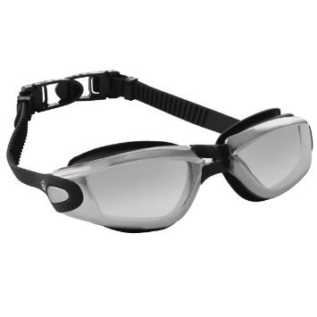 iORCA Adult Swim Goggles for Men and Women with Anti-Fog Anti-Shatter Swimming Lenses - Includes a FREE Premium Protective EVA Zipper Case - Compare to Speedo Aqua Sphere - Get the Best and Most Comfortable Swim Goggles