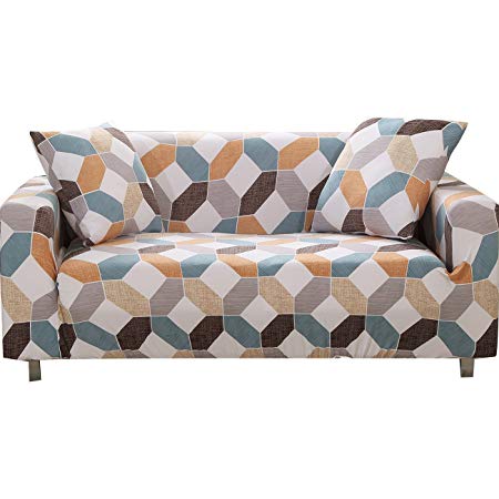 FORCHEER Sofa Slipcover Loveseat and 3 Cushion Couch Covers for Living Room Pets (Sofa, Pattern #SCJH)