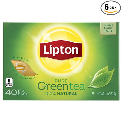 Lipton Green Tea Bags, Natural 40 ct