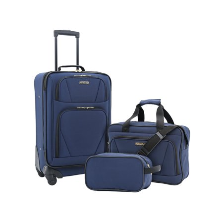 Travelers Club 3PC Expandable 4-Wheel Carry-On Set