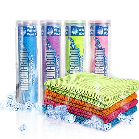 Cooling Towel for Sports, Workout, Fitness, Gym, Yoga, Pilates, Travel, Camping & More