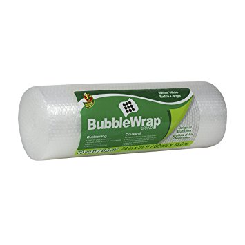 Duck Brand Bubble Wrap Original Cushioning, 24 Inches Wide x 35 Feet Long, Single Roll (1062218)
