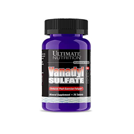 Ultimate Nutrition Vanadyl Sulfate Supplement, 75 Count