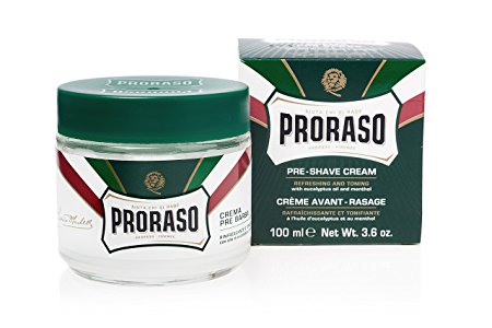 Proraso Pre-Shave Cream, Refreshing and Toning, 3.6 oz (100 ml)