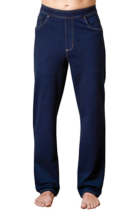 PajamaJeans Men's Straight Leg Knit Denim Jeans