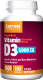 Jarrow Formulas Vitamin D3 1000 IU 100 Softgels