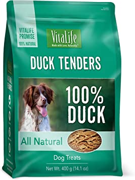 VitaLife 400 g Duck Tenders, All Natural Dog Treats