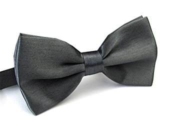 Men's Pre Tied Bow Ties for Wedding Party Fancy Plain Adjustable Bowties Necktie