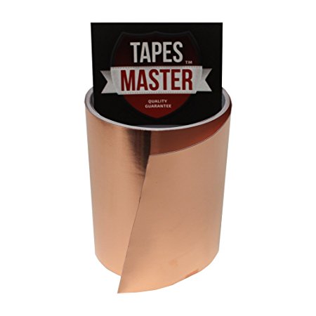 Tapes Master 1" x 10ft Copper Foil Tape - EMI Shielding Conductive Adhesive (1")