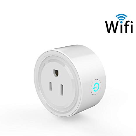 Smart Socket,M.Way Mini Smart Plug Wi-Fi Enabled, Remote Control From Anywhere,Compatible with Alexa,Support 2.4GHz Wifi Networks,Voltage 100-240V,Electrical Power Switch for Household Applicances