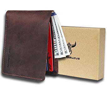 Leather Wallet For Men - Mens Leather Wallet In A Gift Box - Small Slim Leather Wallets For Men
