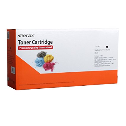 Merax Premium High Yield Toner Cartridge color Black Compatible with Brother TN450 DCP-7060D, DCP-7065DN, HL-2220, HL-2230, HL-2240, HL-2240D, HL-2270DW, HL-2280DW, MFC-7360N, MFC-7460DN, MFC-7860DW Printers