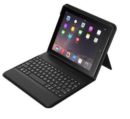 ZAGG Messenger Folio Tablet Keyboard Case for iPad Air 2 - Black ID6BSF-BB0